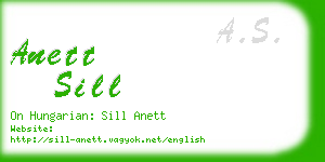 anett sill business card